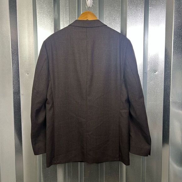 Ralph Lauren Men's 2 Button Wool Blazer Brown Check Size 40 R Business Classic - Picture 9 of 13